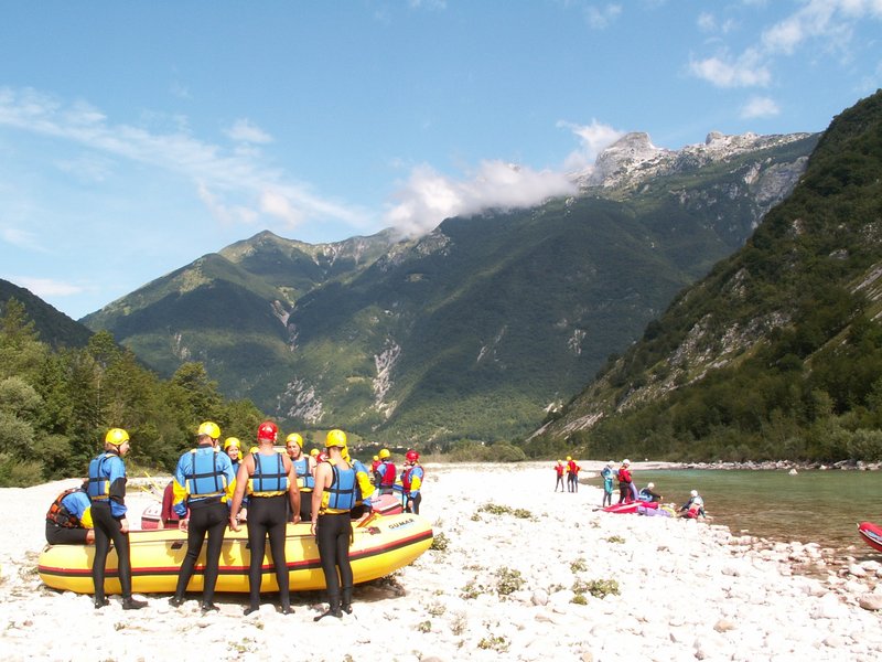 Rafting on Soča - Slovenia