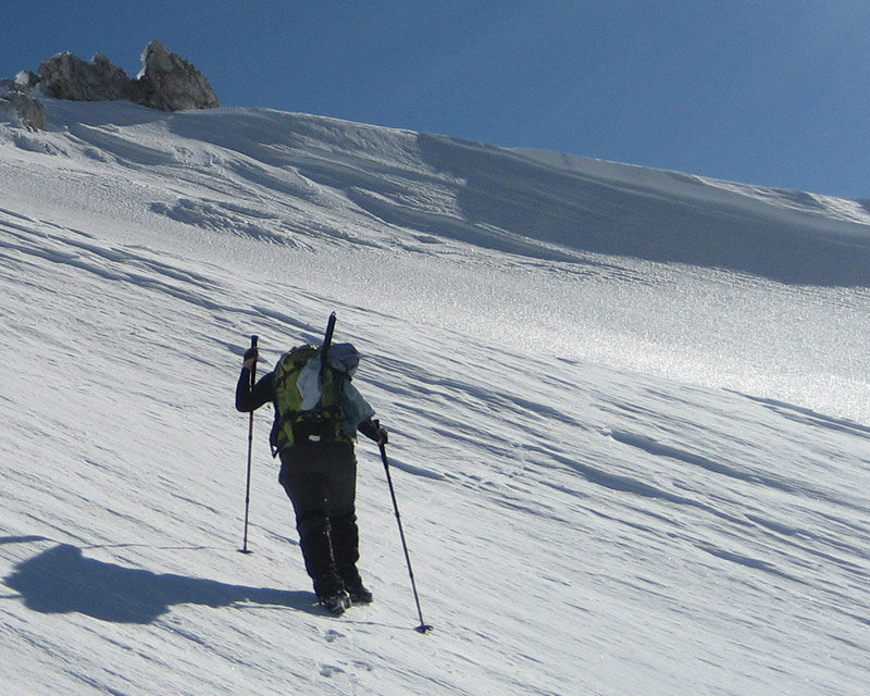 Winter hiking in Slovenia