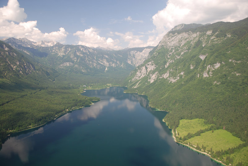 Bohinj lake tandem paragliding