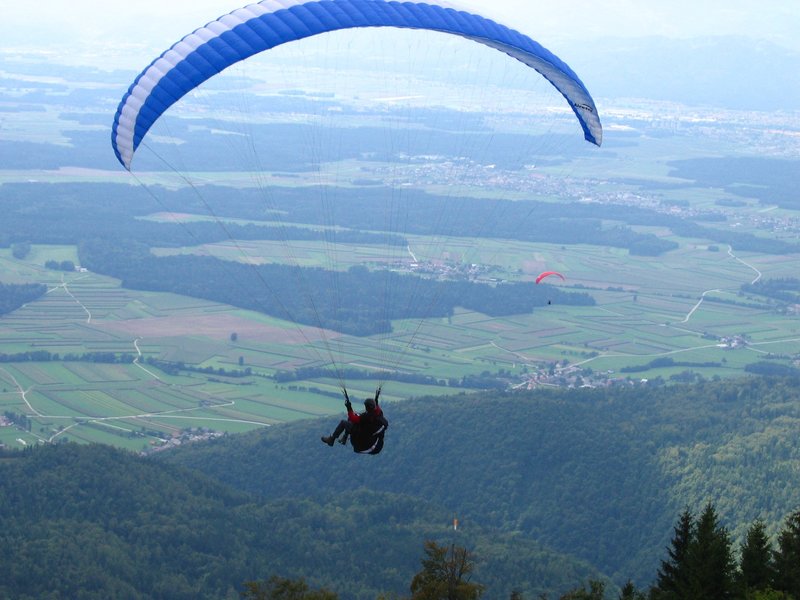 Great views from paragliding Krvavec