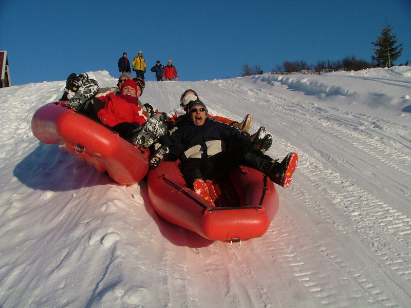 Winter adventure - Snow rafting